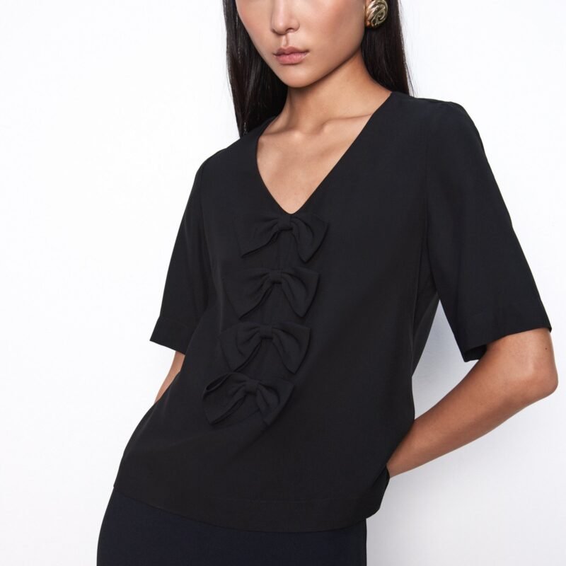 CAMISETA CREPE LAÇOS